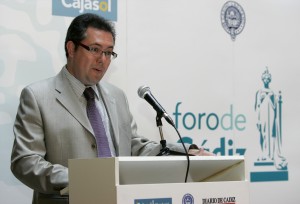 Juan Espadas en un momento de su intervención.